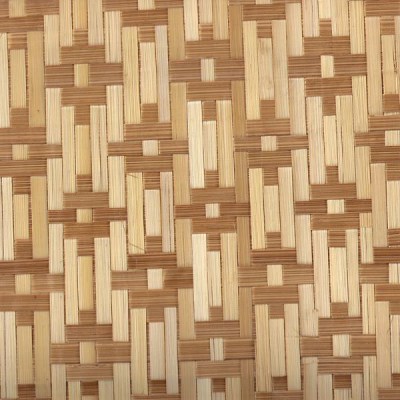 панели из бамбука цветы коричневые2